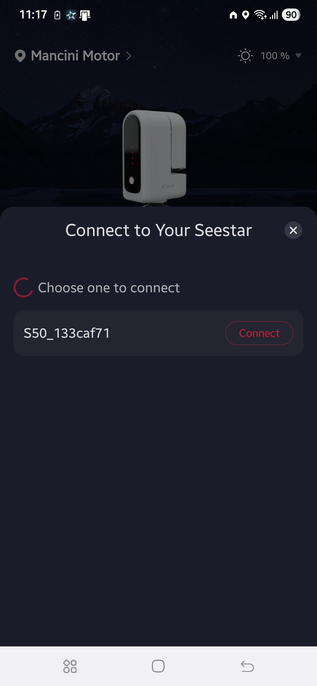 - Does Station Mode really allow the Seestar to be controlled through the home Wi-Fi LAN, without direct AP connection?
- Is this feature working on firmware 5.50, or is it a known issue?
I’m attaching screenshots showing the configuration screens and IP info.
![